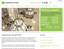Tablet Screenshot of cornerstoneflooring.com