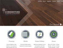Tablet Screenshot of cornerstoneflooring.ca